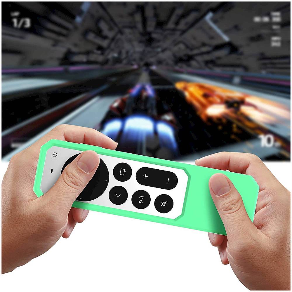 Apple TV 4K Remote Green Glow Silicone Case - Apple AirTag
