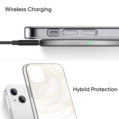 White Marble Series Case - iPhone 13 Mini