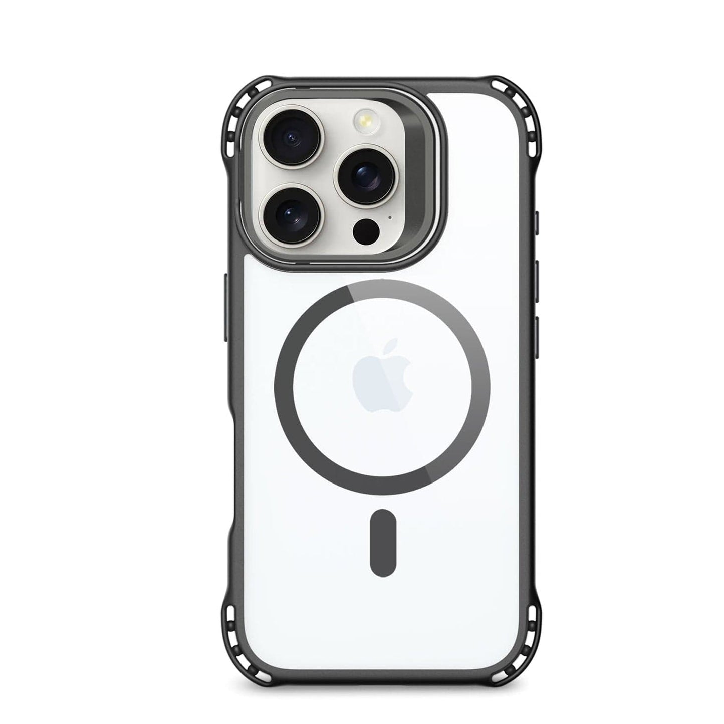 iPhone 16 Pro Max Clear Kickstand Case - Anti-Slip, Rugged, MagSafe | Venture Series