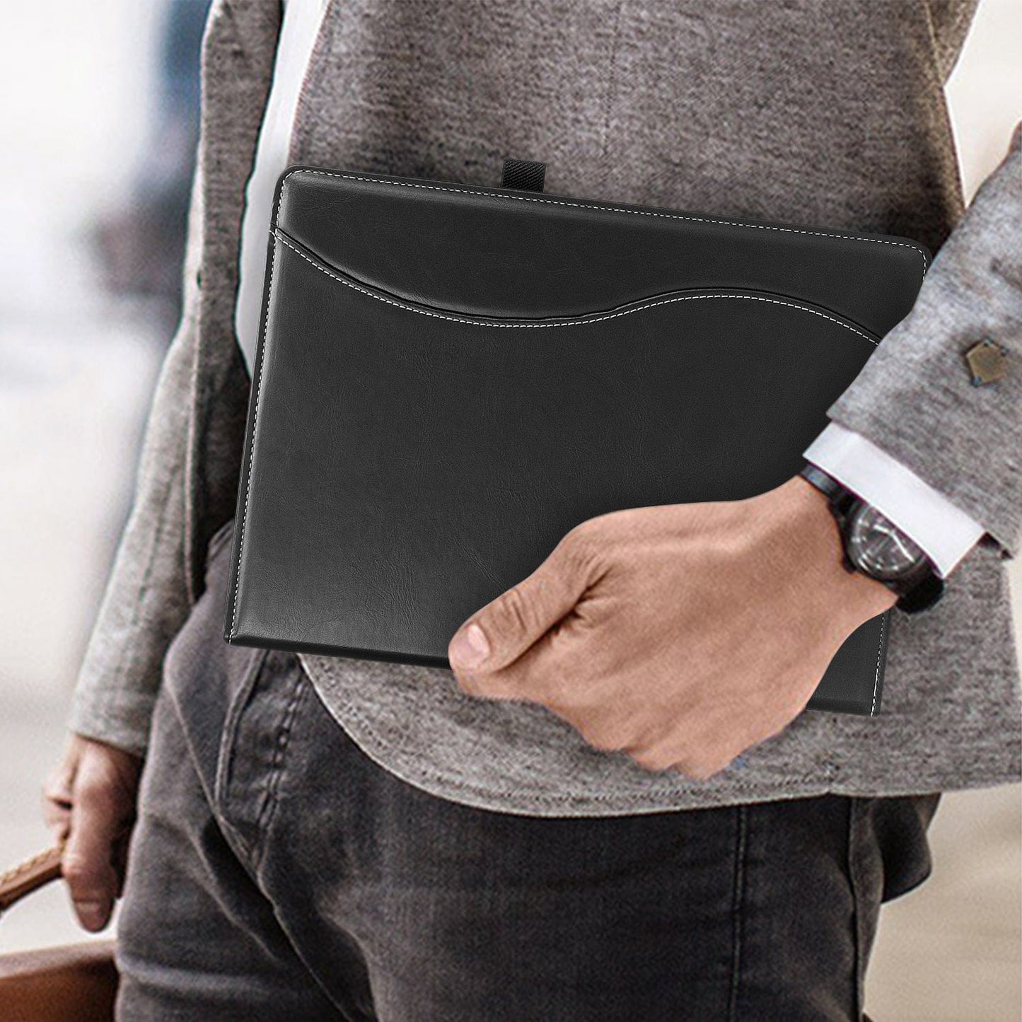 Venture Series Business Folio Case with side pocket - Microsoft Surface Pro 9, Pro 10, and Pro 11th Edition
