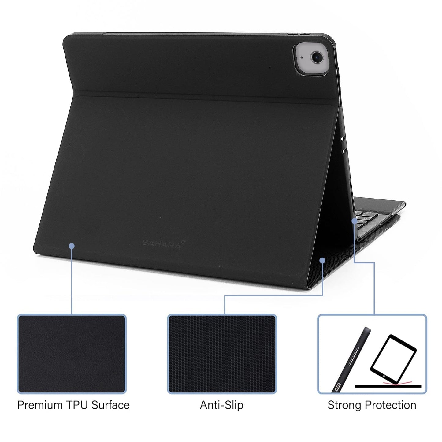 iPad Air 13-inch (M2 / M3 / M4) Keyboard Case - Folio, Trackpad | Navigate Series