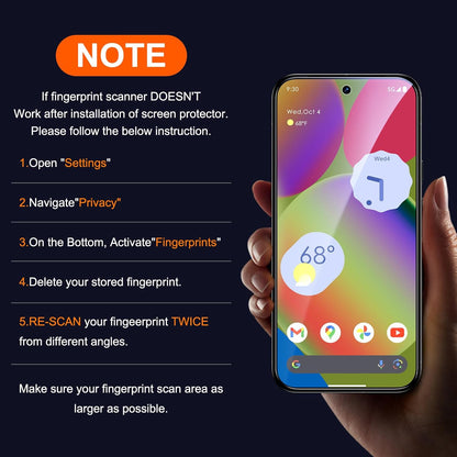 Google Pixel 10 Pro Screen Protector - Ultra-Strong Tempered Glass (2-Pack) | ZeroDamage