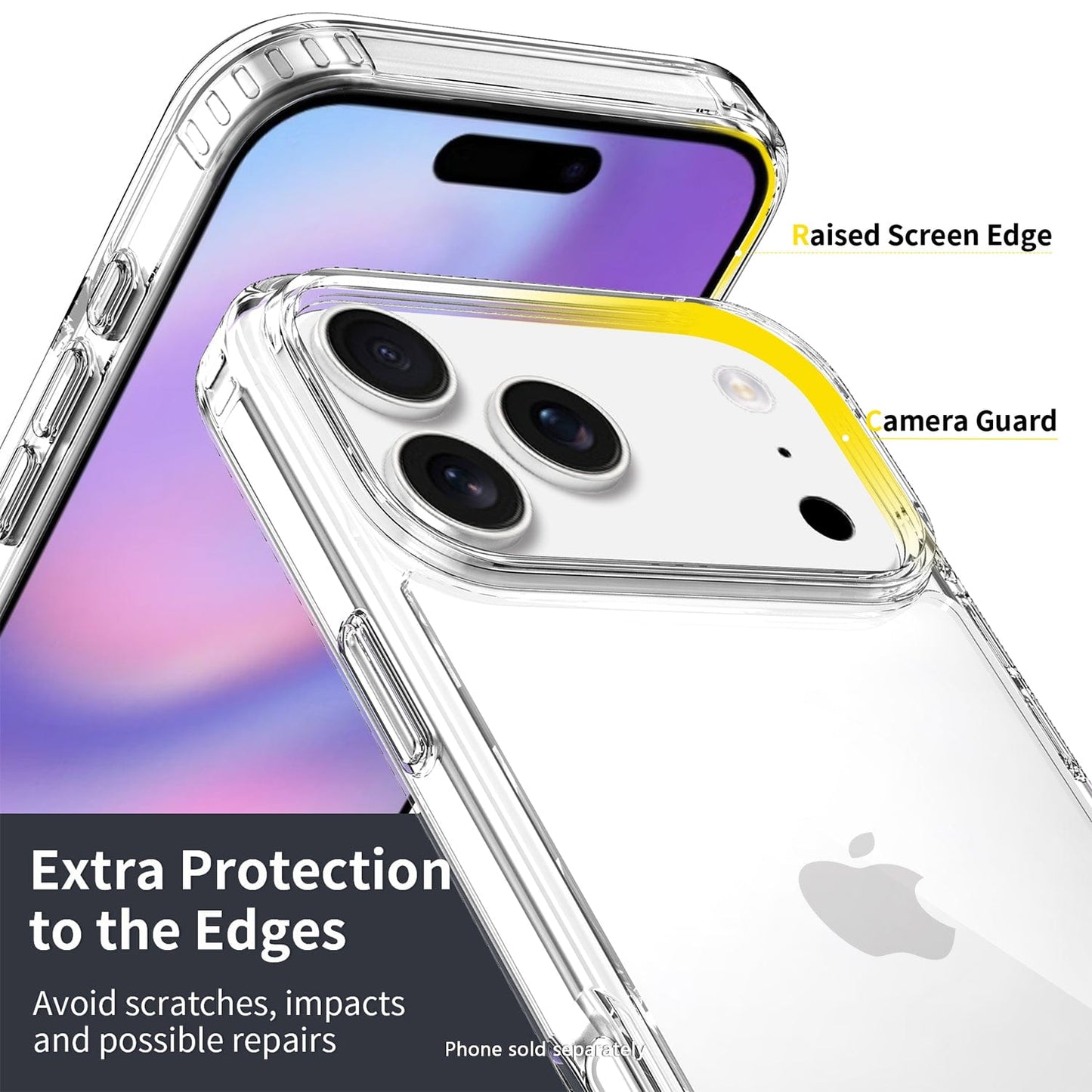 iPhone 17 Pro Max Clear Case - Slim, Anti-Slip Grip | Venture Series