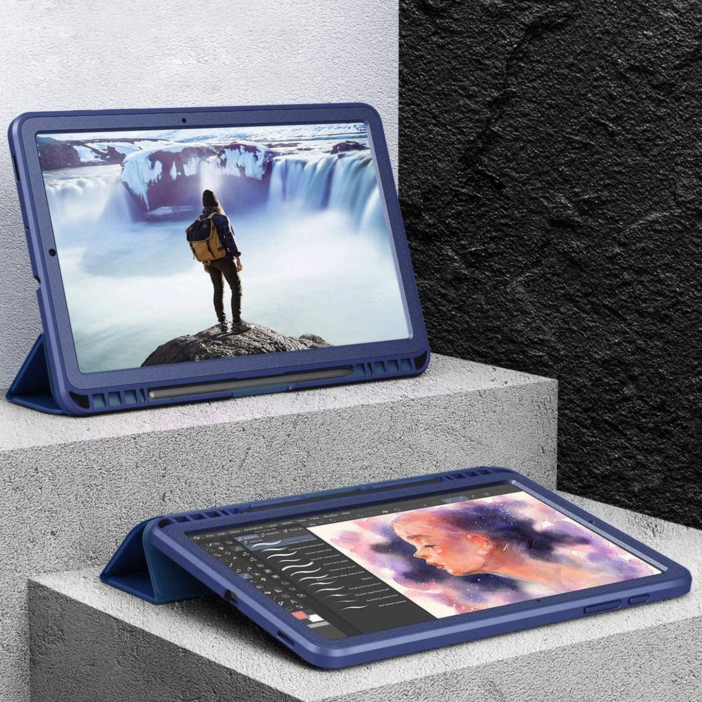 Raider Series Heavy Duty Tri-Fold Case - Galaxy Tab S6 Lite