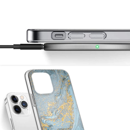 iPhone 15 Pro Max Blue Marble Case - Elegant Protection | Inspire Series