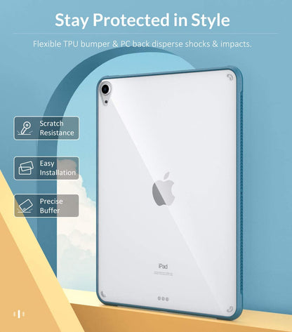 Venture Series Clear Hard Shell Case - Apple iPad Air 10.9-inch (4th/5th Gen) and iPad Air 11-inch (M2 & M3 & M4)