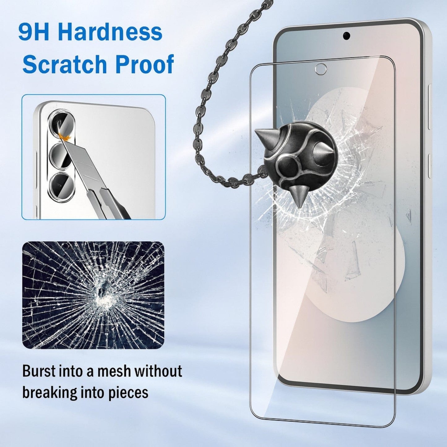 Samsung Galaxy S25 FE Screen Protector - Ultra-Strong Tempered Glass (2-Pack, Clear) | ZeroDamage