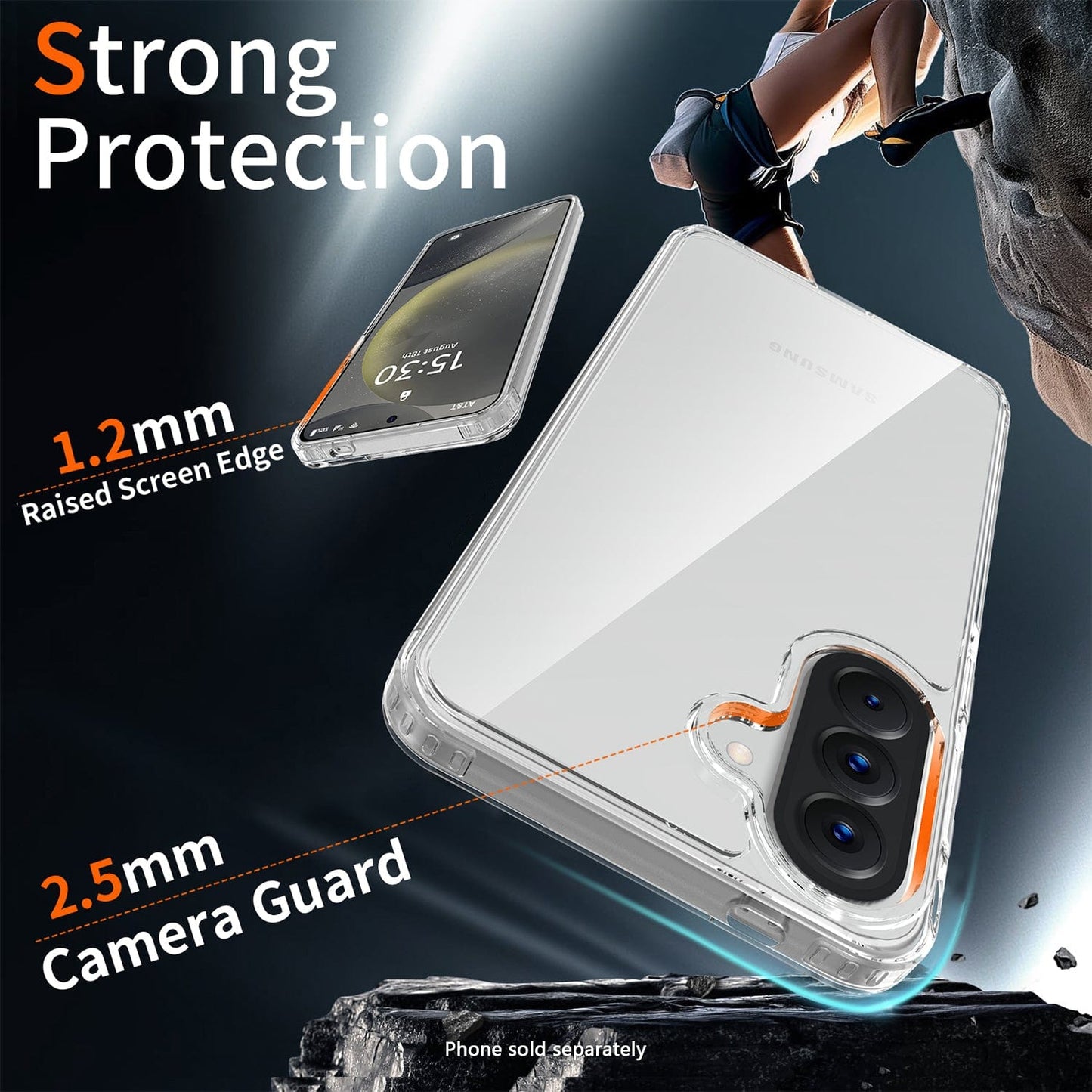 Samsung Galaxy A57 5G Clear Case - Anti-Slip Grip | Venture Series