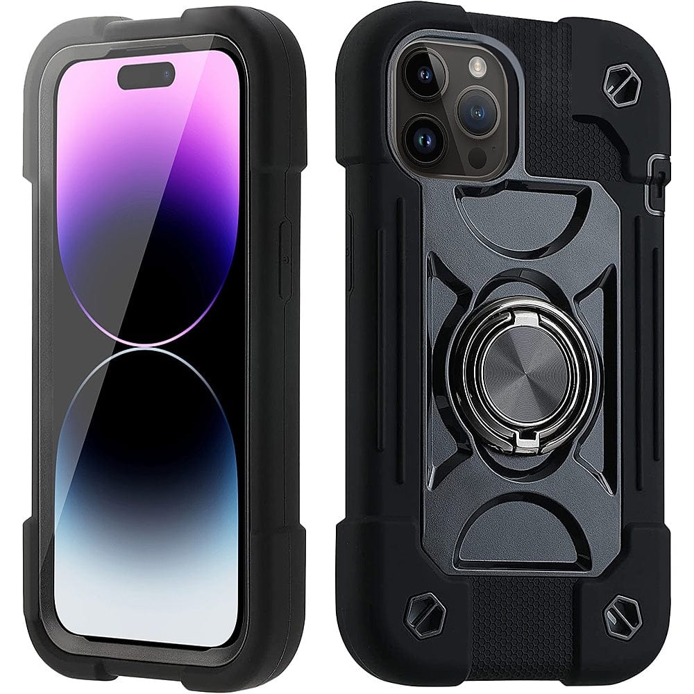 iPhone 14 Pro Max Heavy-Duty Case - Kickstand, Non-Slip Grip | Raider Series