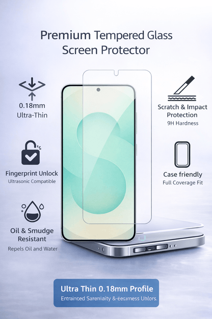 Samsung Galaxy S26 Ultra Screen Protector - Ultra-Strong Tempered Glass | ZeroDamage