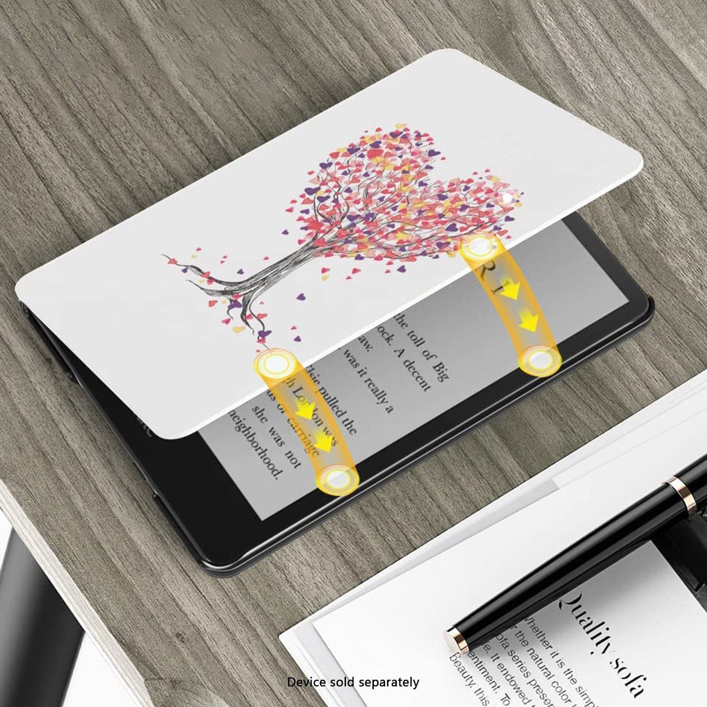 Amazon Kindle Paperwhite (2024) and Colorsoft Case - Folio, Vegan Leather | Venture Series