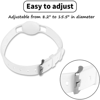 Sahara White Silicone Dog Collar - Apple AirTag = AT00018