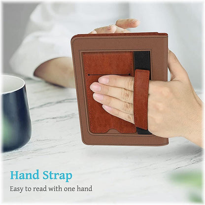Indy Series Ornate Border Vegan Leather Folio Case - Amazon Kindle Paperwhite and Kindle Colorsoft