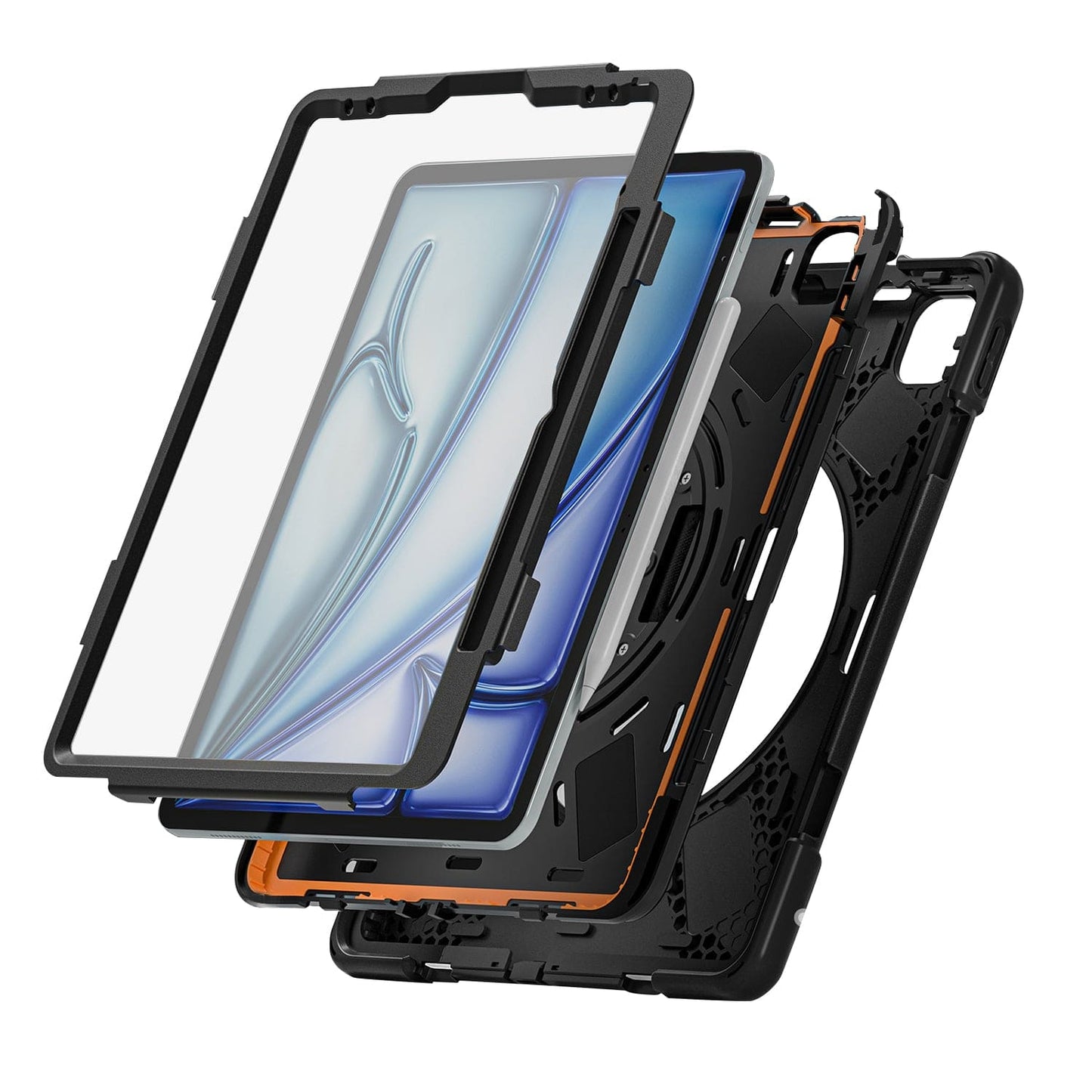 iPad Air 13-inch (M2 / M3 / M4) Case - Heavy-Duty, Hand Strap | Raider X Series
