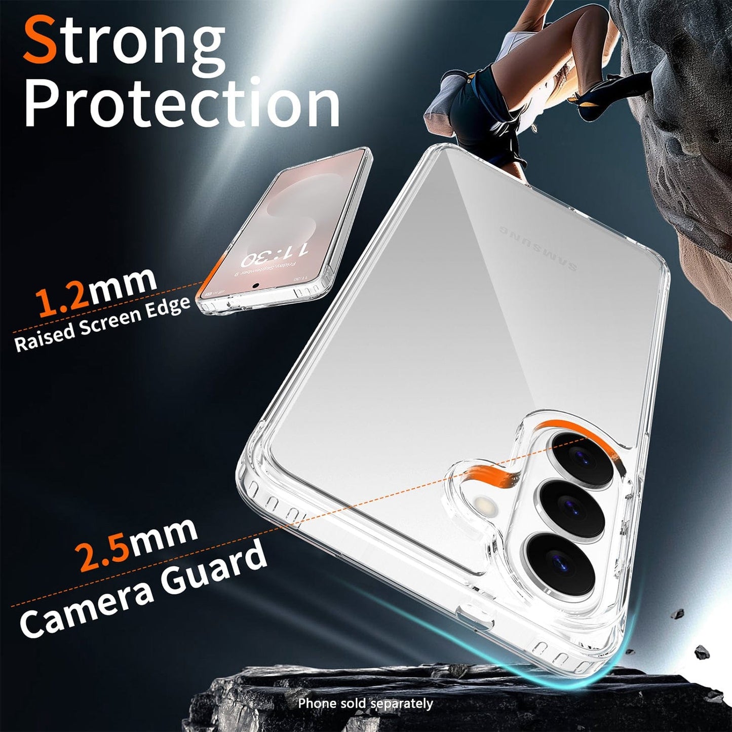 Samsung Galaxy S26 Clear Case - Anti-Slip Grip | Venture Series