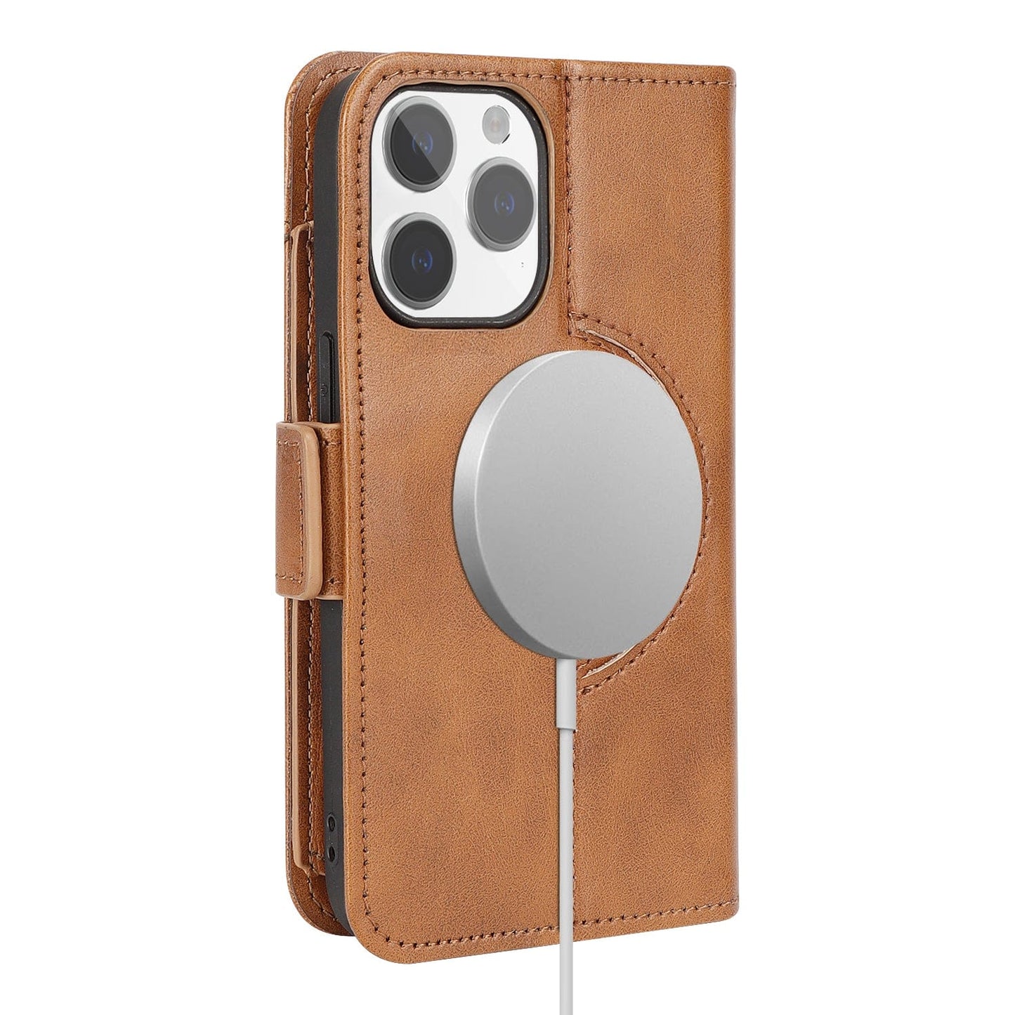 iPhone 15 Pro Max Leather Wallet Case with MagSafe - Card Holder | Indy Series