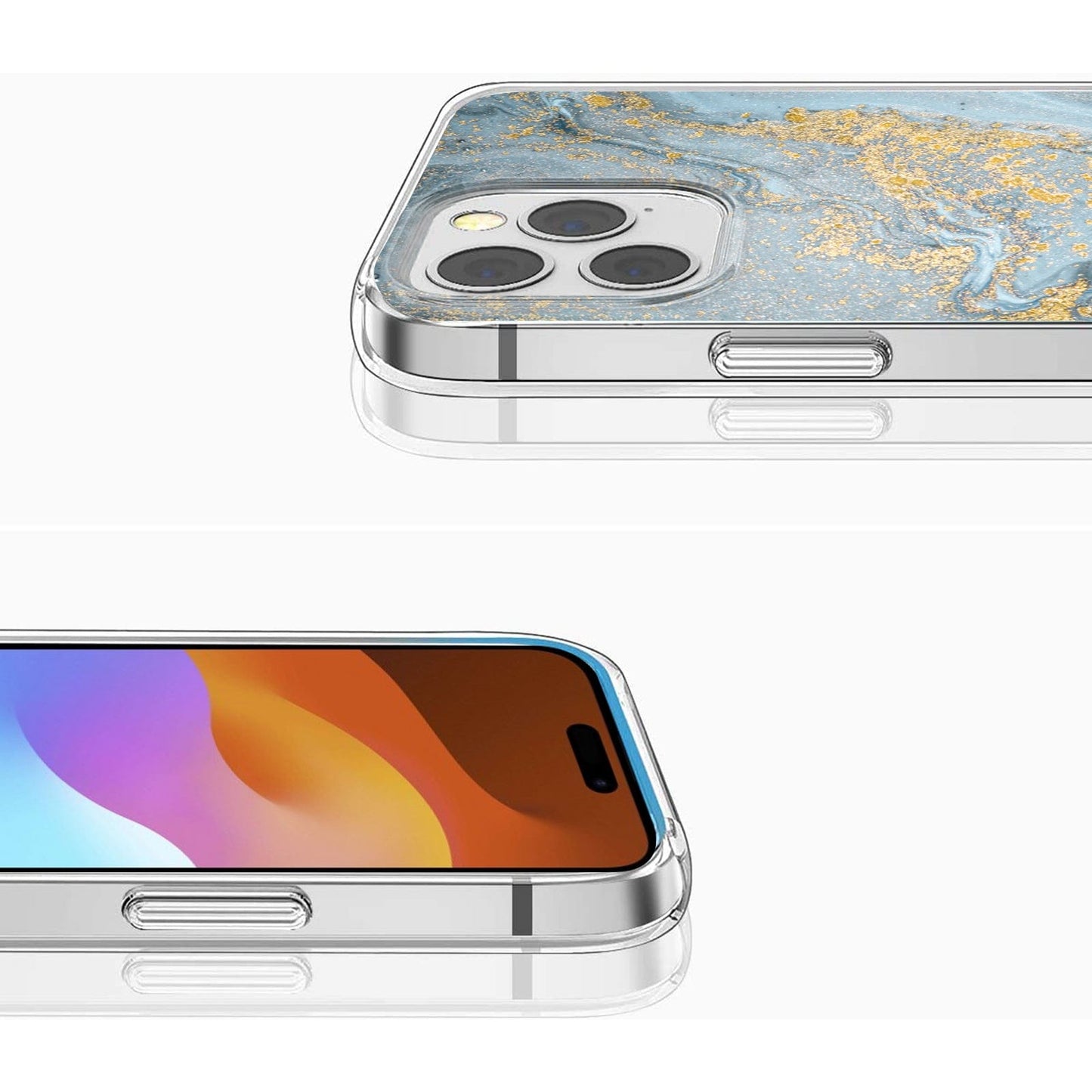 iPhone 15 Pro Blue Marble Case - Elegant Protection | Inspire Series