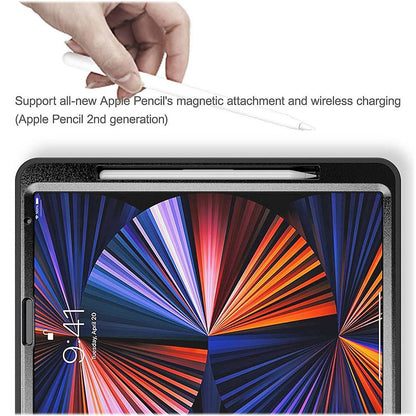 iPad Pro 12.9-inch Hand Strap Case - Heavy-Duty Protection with Built-In Screen Protector and Kickstand | Raider Series