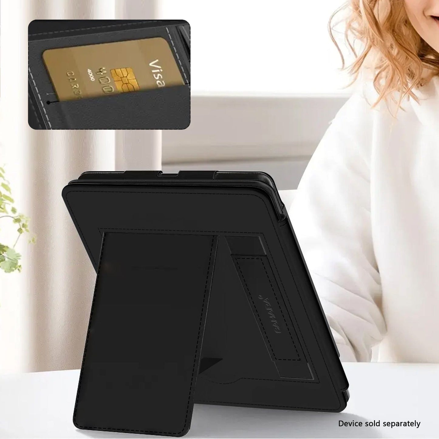 Amazon Kindle Paperwhite (2024) and Colorsoft Case - Folio, Hand Strap & Kickstand | Indy Series