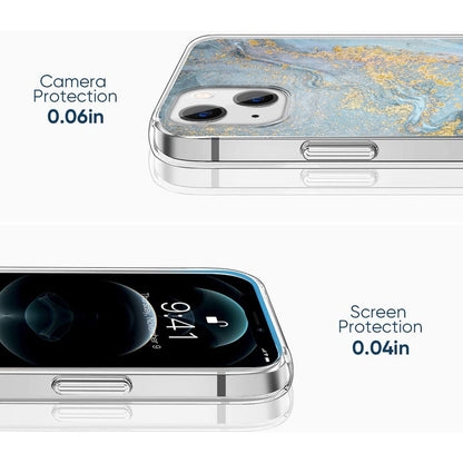 iPhone 13/14 Blue Marble Case - Elegant Protection | Inspire Series