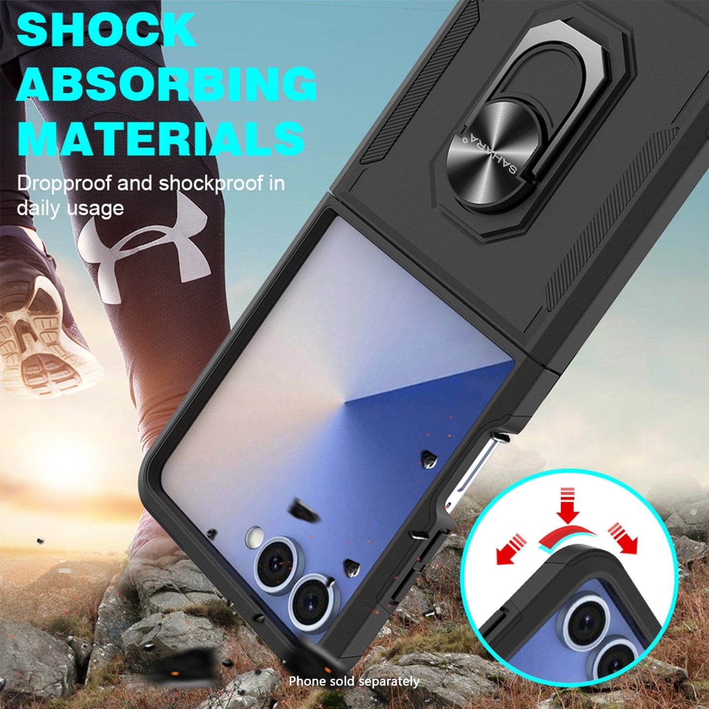 Samsung Galaxy Z Flip7 Case - Heavy-Duty, Kickstand Anti-Slip Design | Raider Series