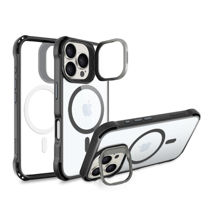 iPhone 16 Pro Clear Kickstand Case - Anti-Slip, Rugged, MagSafe | Venture Series