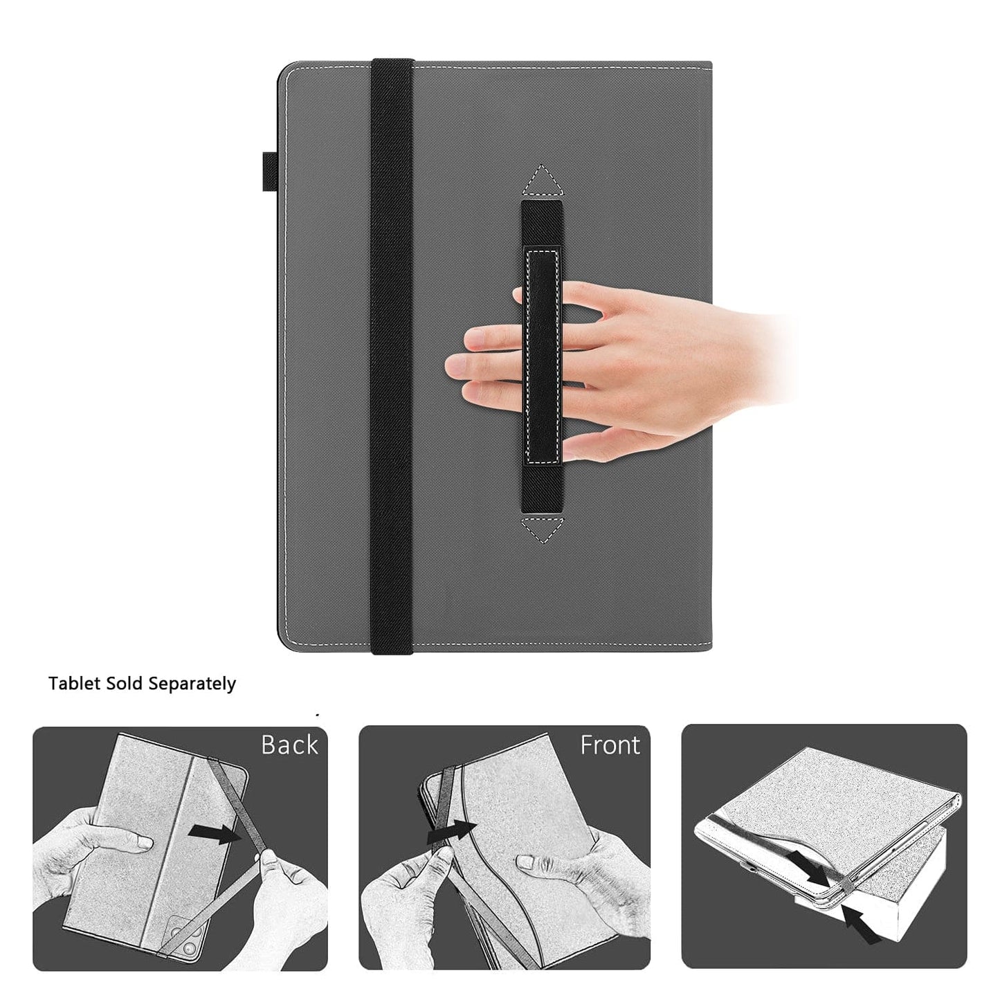 Microsoft Surface Pro 12-inch Case - Folio, Hand Strap | Indy Series