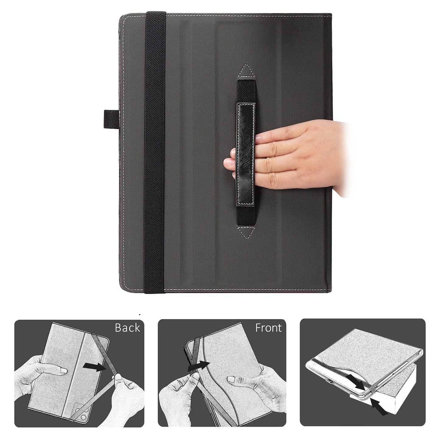 Venture Series Business Folio Case with side pocket - Microsoft Surface Pro 9, Pro 10, and Pro 11th Edition