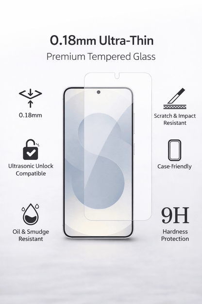 Samsung Galaxy S26+ Screen Protector - Ultra-Strong Tempered Glass | ZeroDamage