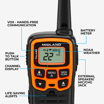T51 X-Talker FRS Walkie Talkie 2-Pack - T51VP3