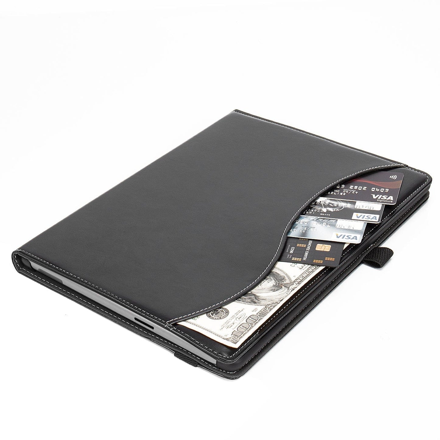 Venture Series Business Folio Case with side pocket - Microsoft Surface Pro 9, Pro 10, and Pro 11th Edition