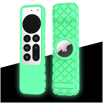 Apple TV 4K Remote Green Glow Silicone Case - Apple AirTag