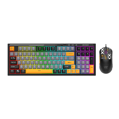 Wired Gaming Keyboard & Mouse Combo - Anti-Ghosting Multi-Key, 7-RGB Backlights