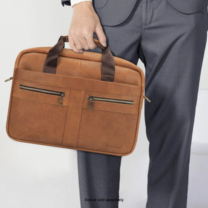 Genuine Leather Business Bag Briefcase - Laptops up to 16-inch