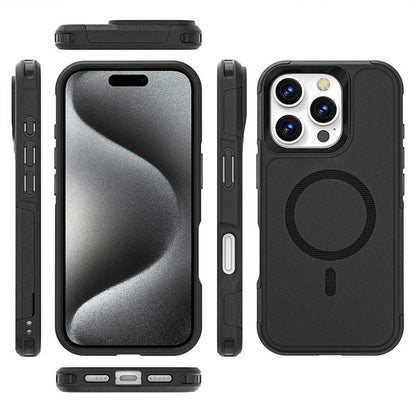 iPhone 16 Pro Max Rugged Wallet Case with Kickstand - MagSafe, Card Holder | Raider Series