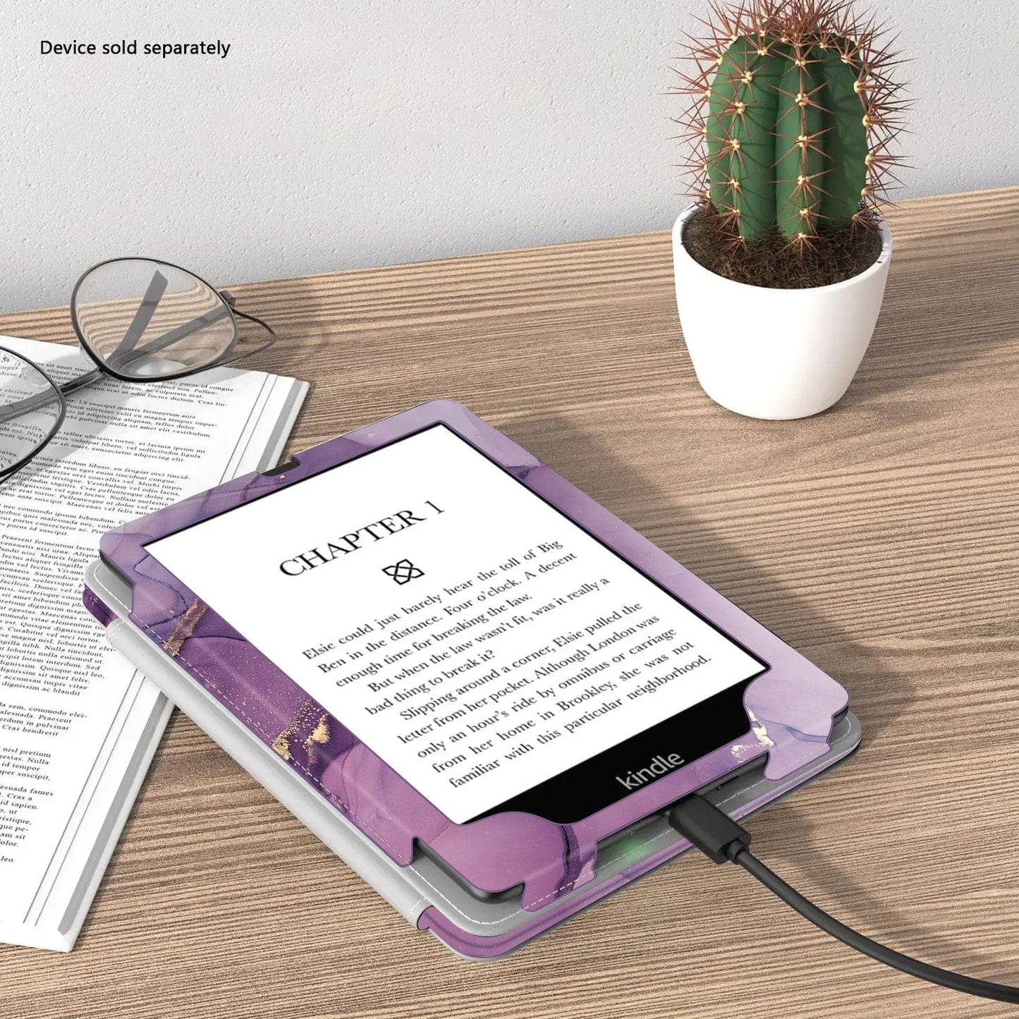 Amazon Kindle Paperwhite (2024) and Colorsoft Case - Folio, Hand Strap & Kickstand | Indy Series