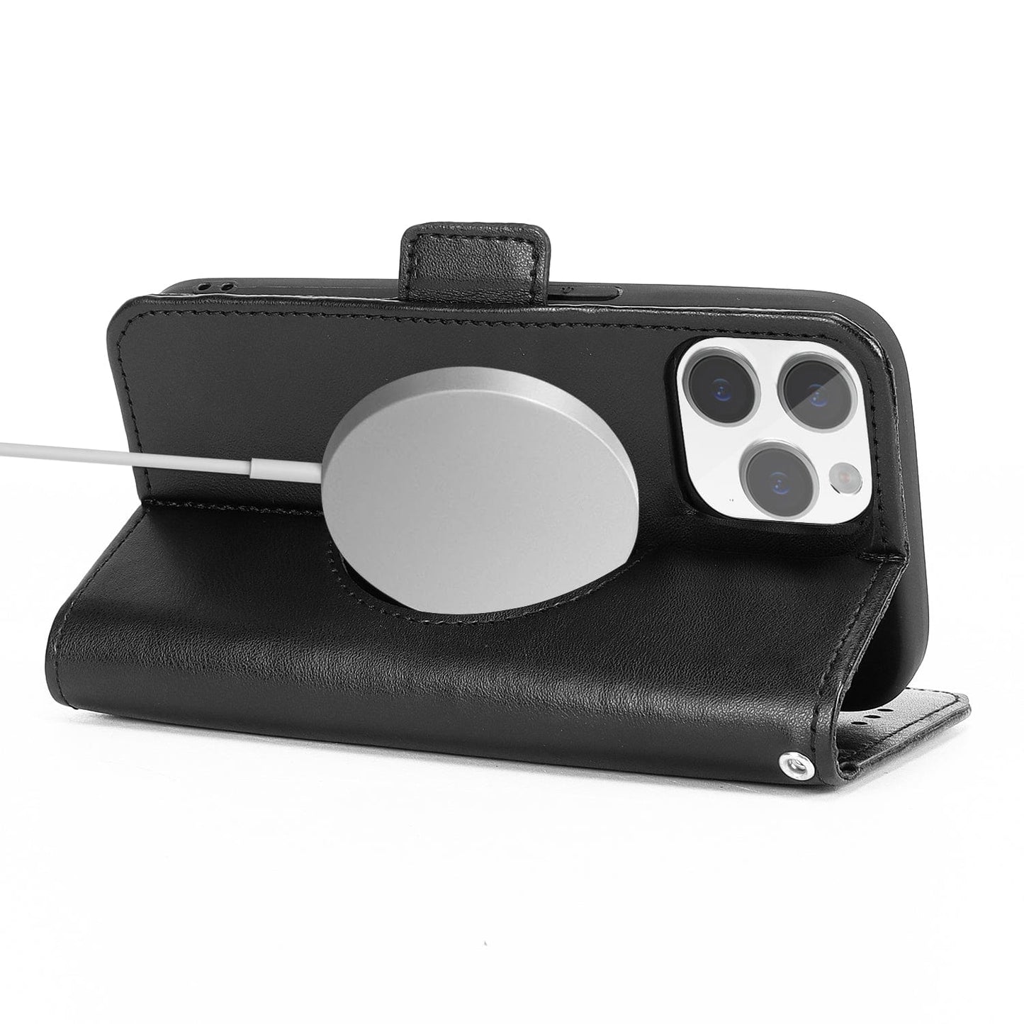 iPhone 15 Pro Leather Wallet Case with MagSafe - Card Holder | Indy Series