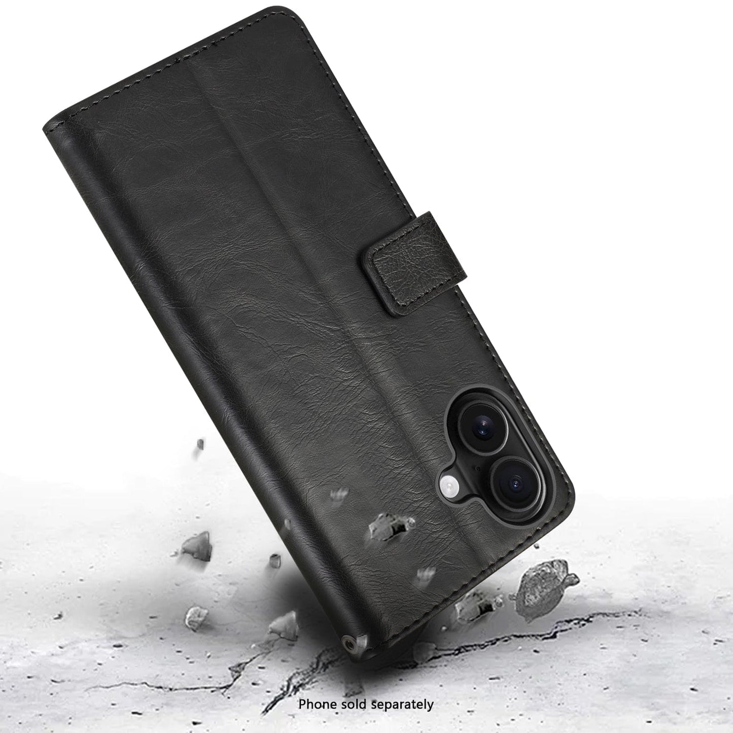 iPhone 17 Case - Leather Folio Wallet | Indy Series