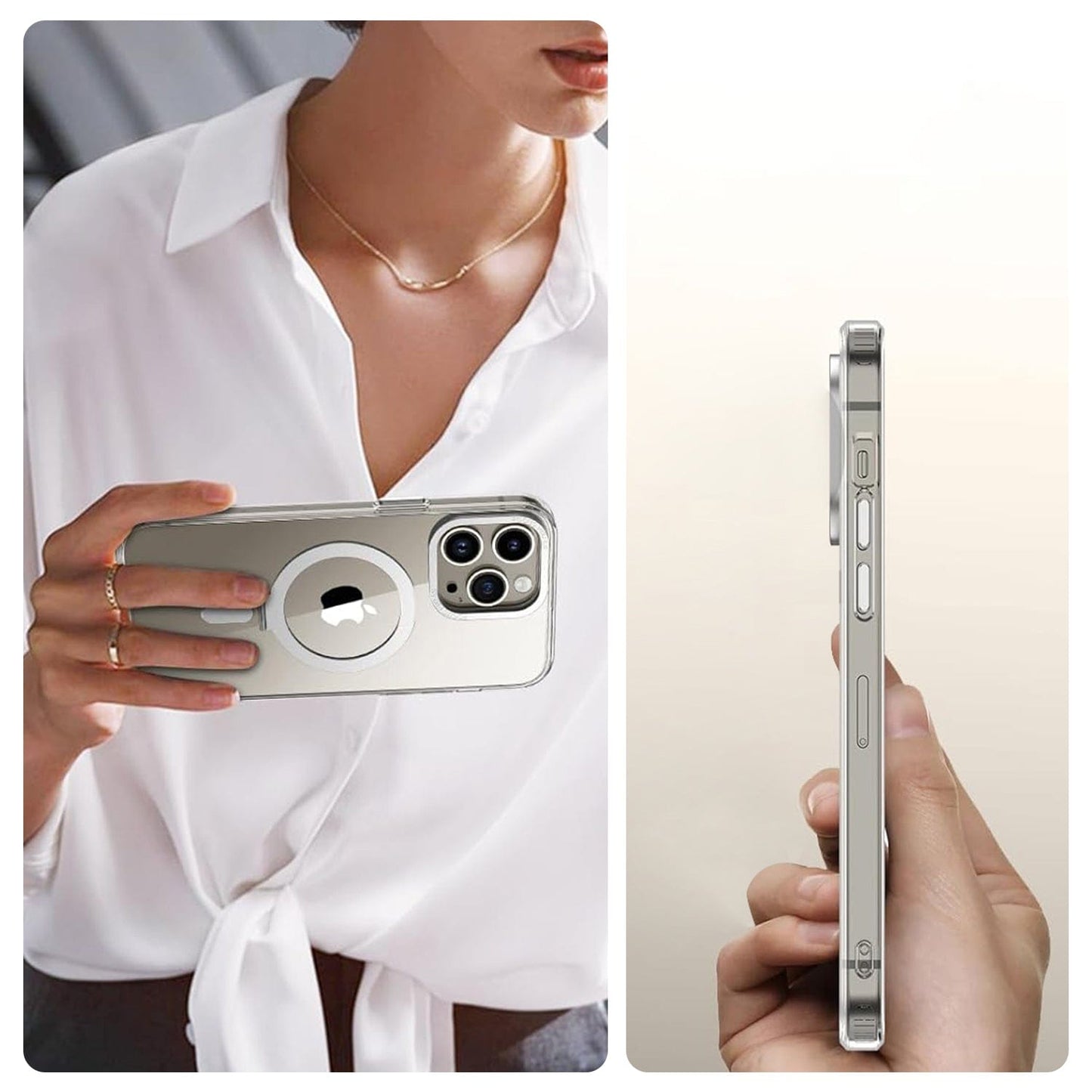 iPhone 15 Pro Clear Kickstand Case with MagSafe | Venture Series