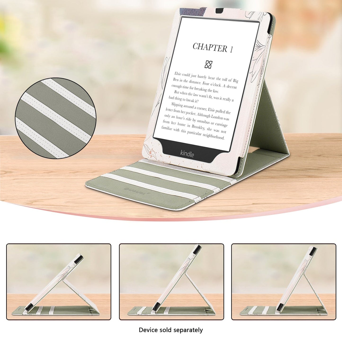 Amazon Kindle Paperwhite (2024) and Colorsoft Case - Vertical Folio, Stand | Indy Series