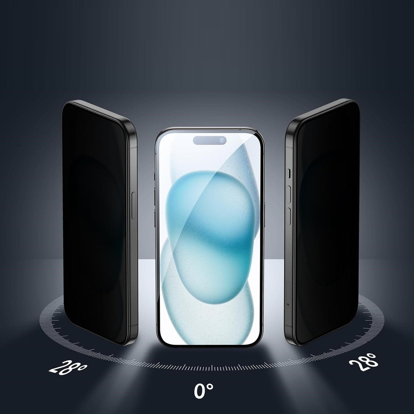 iPhone 17 Pro Privacy Screen Protector - Easy Apply Tempered Glass Screen Protector | Zerodamage