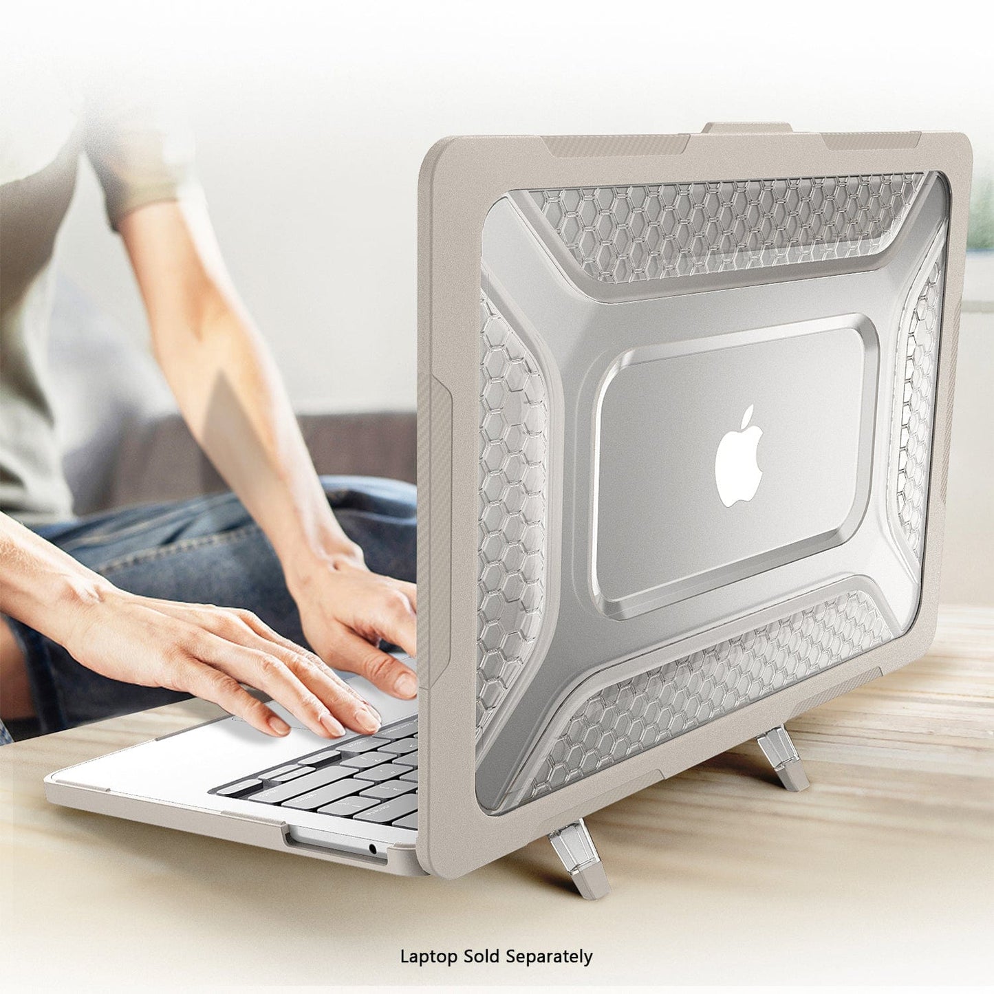 MacBook Air 13.6-inch (M3-M5) with Adjustable Stand Case - Shock-Absorbing | Raider Ultra-Duty Series