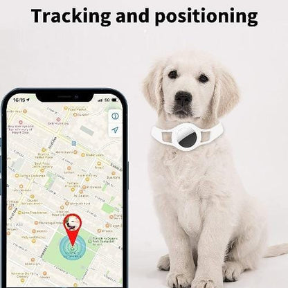 Sahara White Silicone Dog Collar - Apple AirTag = AT00018
