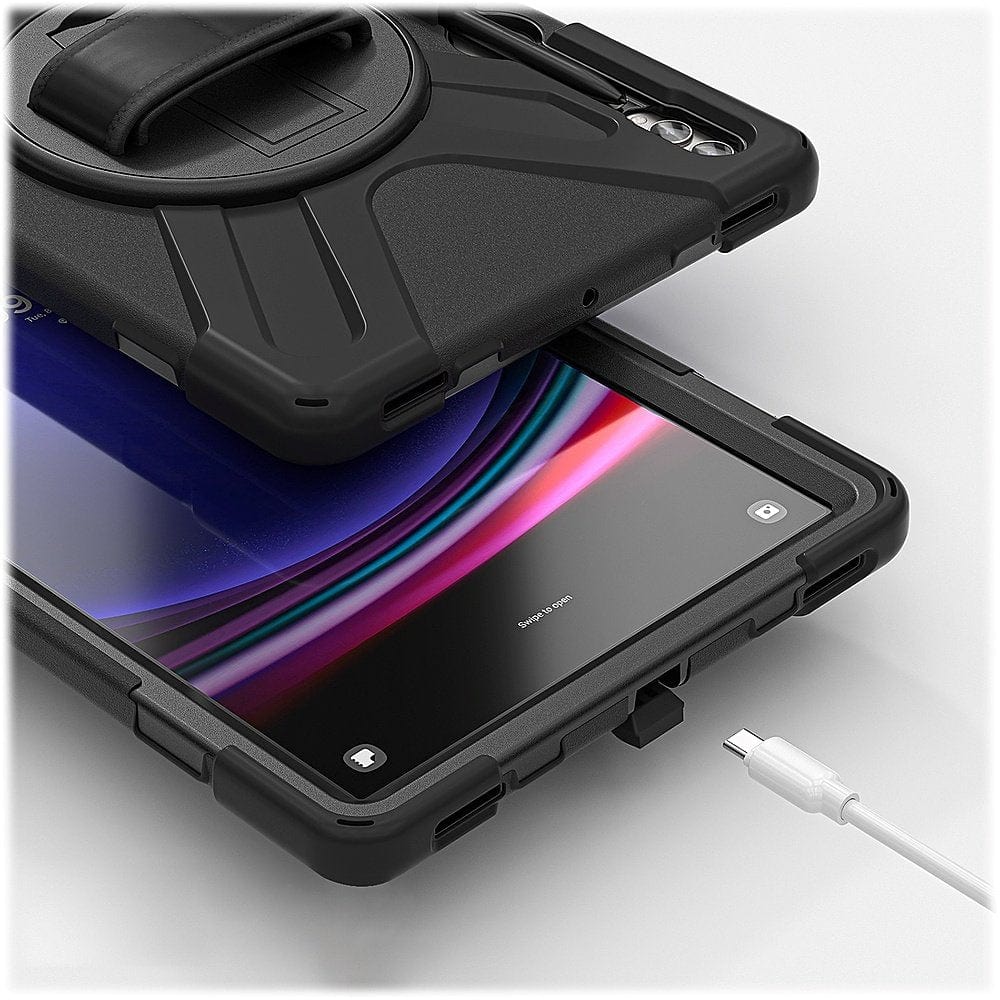 Raider X Series Heavy-Duty Hand Strap Case - Samsung Galaxy Tab S10+, Tab S9+, Tab S9 FE+, and Tab S8+