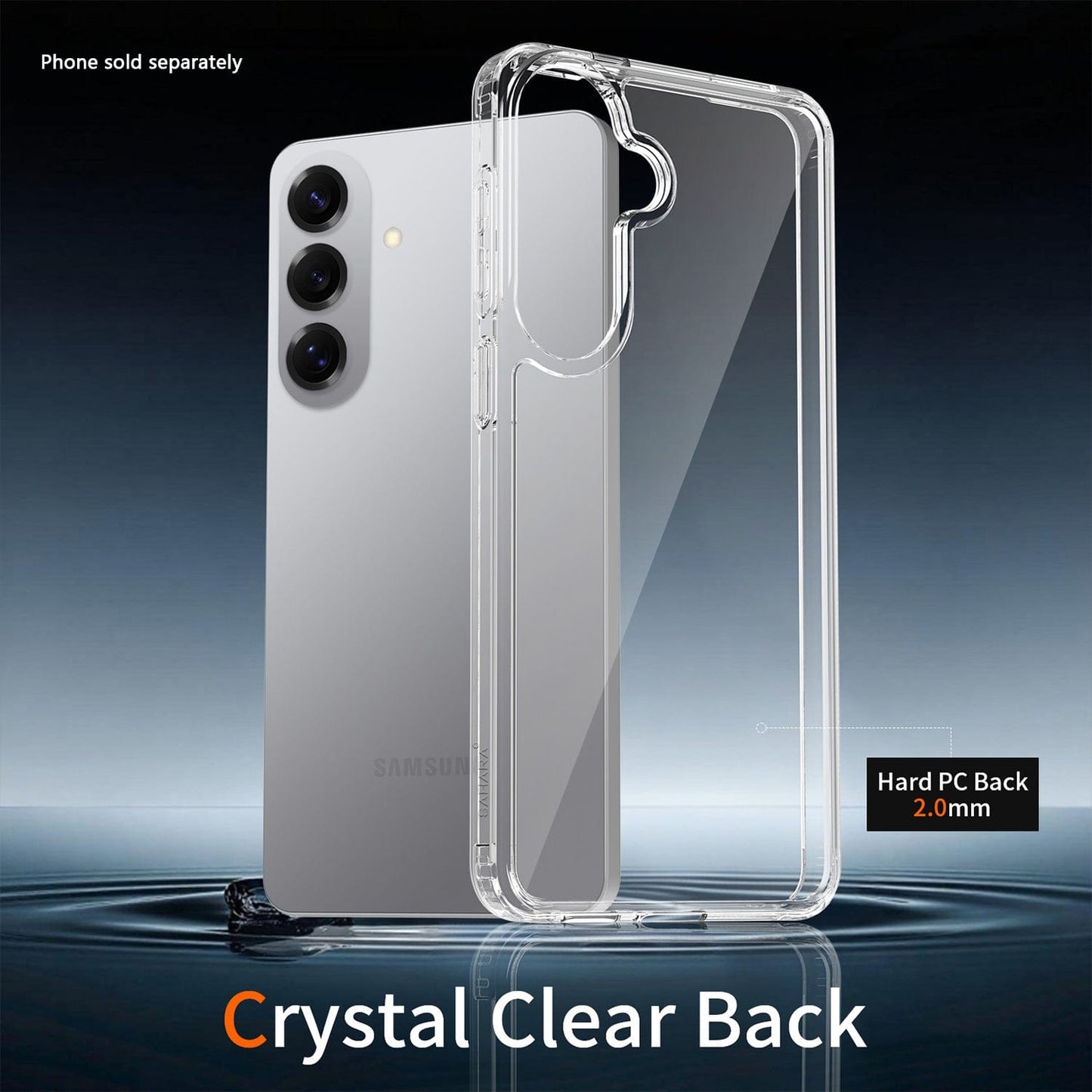 Samsung Galaxy S26+ Clear Case - Anti-Slip Grip | Venture Series
