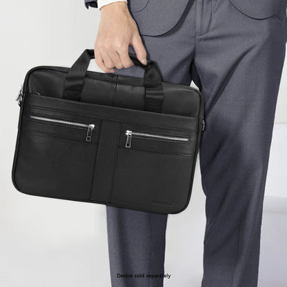 Genuine Leather Business Bag Briefcase - Laptops up to 16-inch