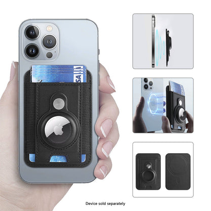 iPhone Leather Wallet Case with AirTag Holder - MagSafe | Indy Series