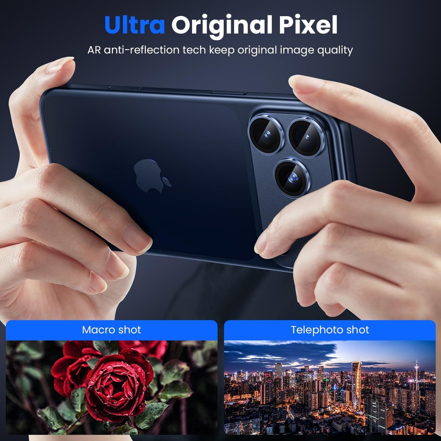 iPhone 17 Pro Camera Protector - Strong Titanium (2-Pack) | ZeroDamage