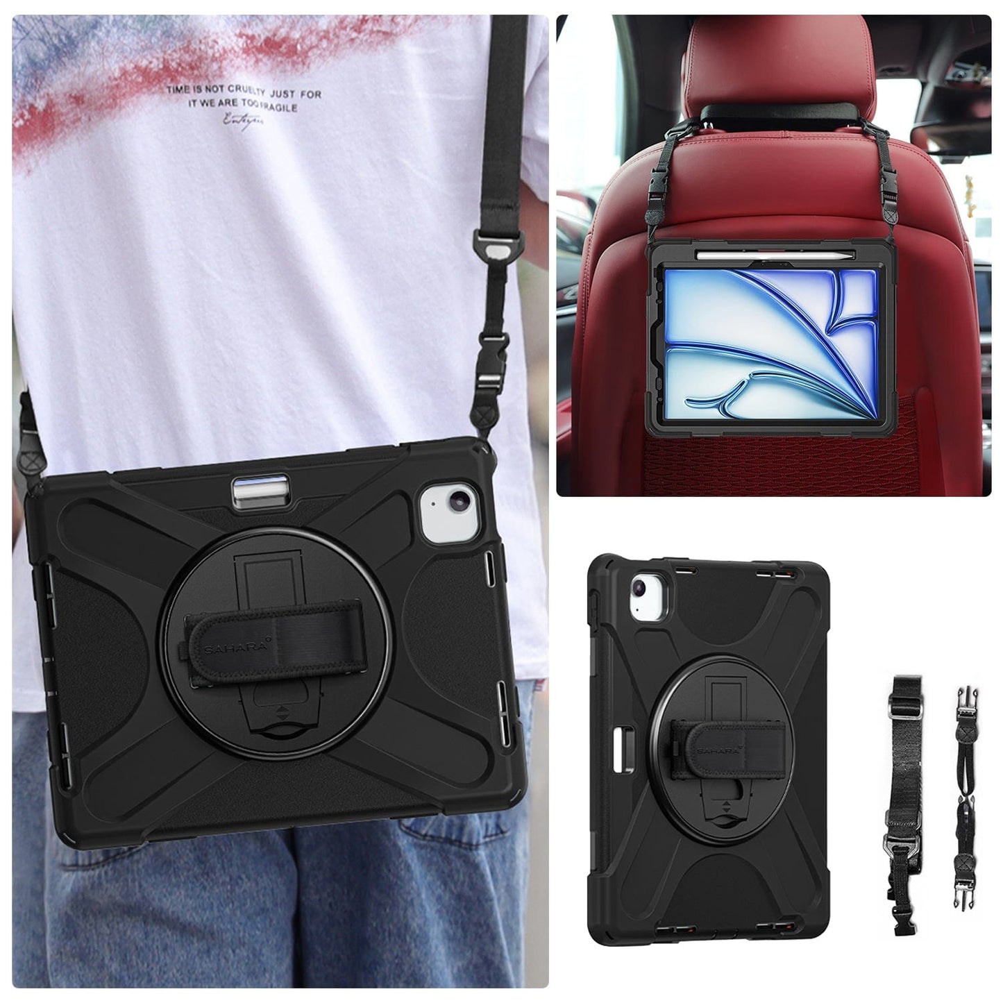 iPad Air 11-inch (M2 / M3 / M4) Case - Heavy-Duty Hand Strap | Raider X Series