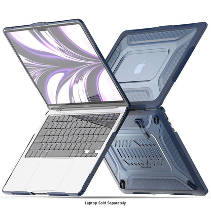 MacBook Air 13.6-inch (M3-M5) with Adjustable Stand Case - Shock-Absorbing | Raider Ultra-Duty Series